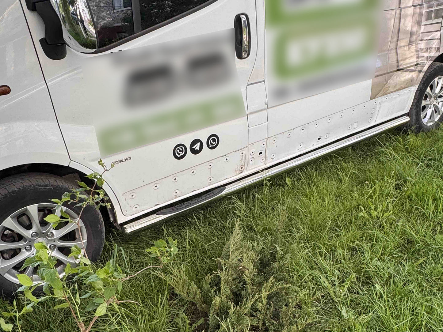 The side tube (2 PCs., stainless.) for Nissan NV300/Primastar 2016 - image 5