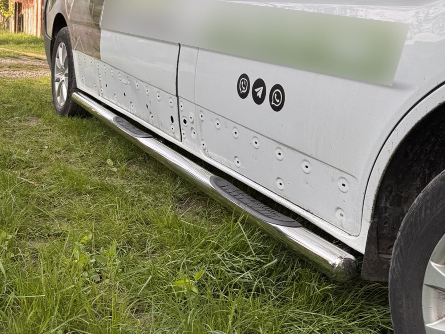 The side tube (2 PCs., stainless.) for Nissan NV300/Primastar 2016 - image 4