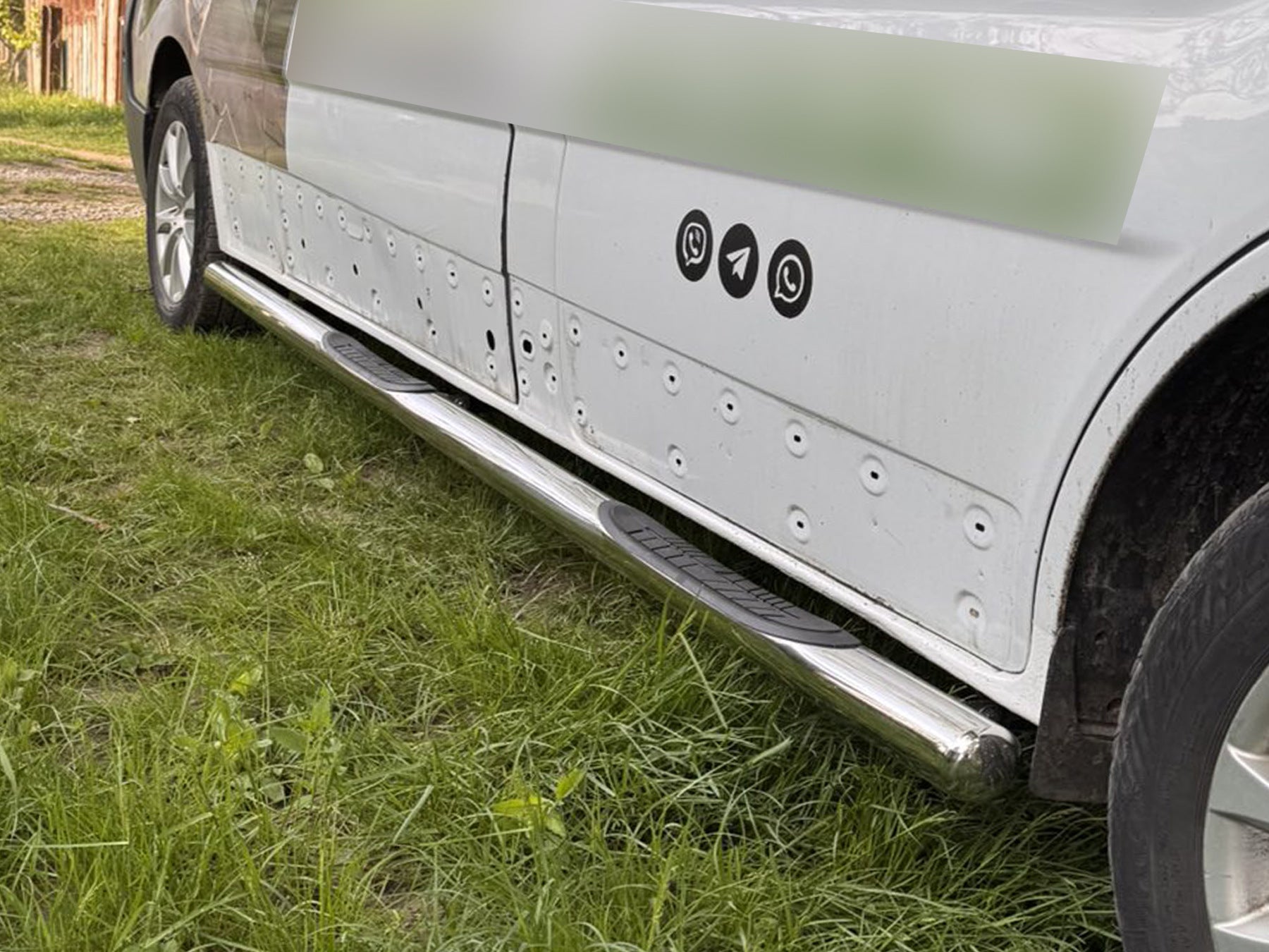 The side tube (2 PCs., stainless.) for Nissan NV300/Primastar 2016 - image 4