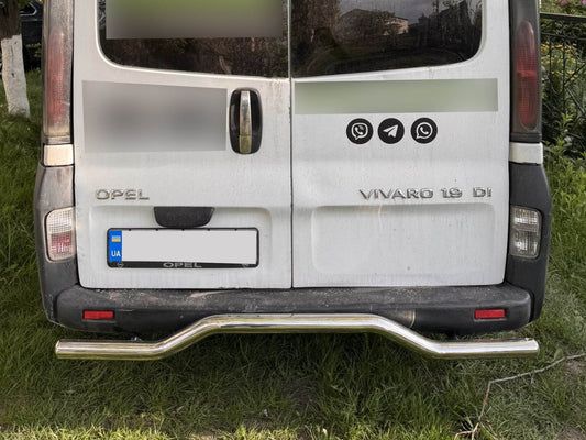 Back protection AK006 (stainless) for Opel Vivaro 2001-2015 - Reelken Auto