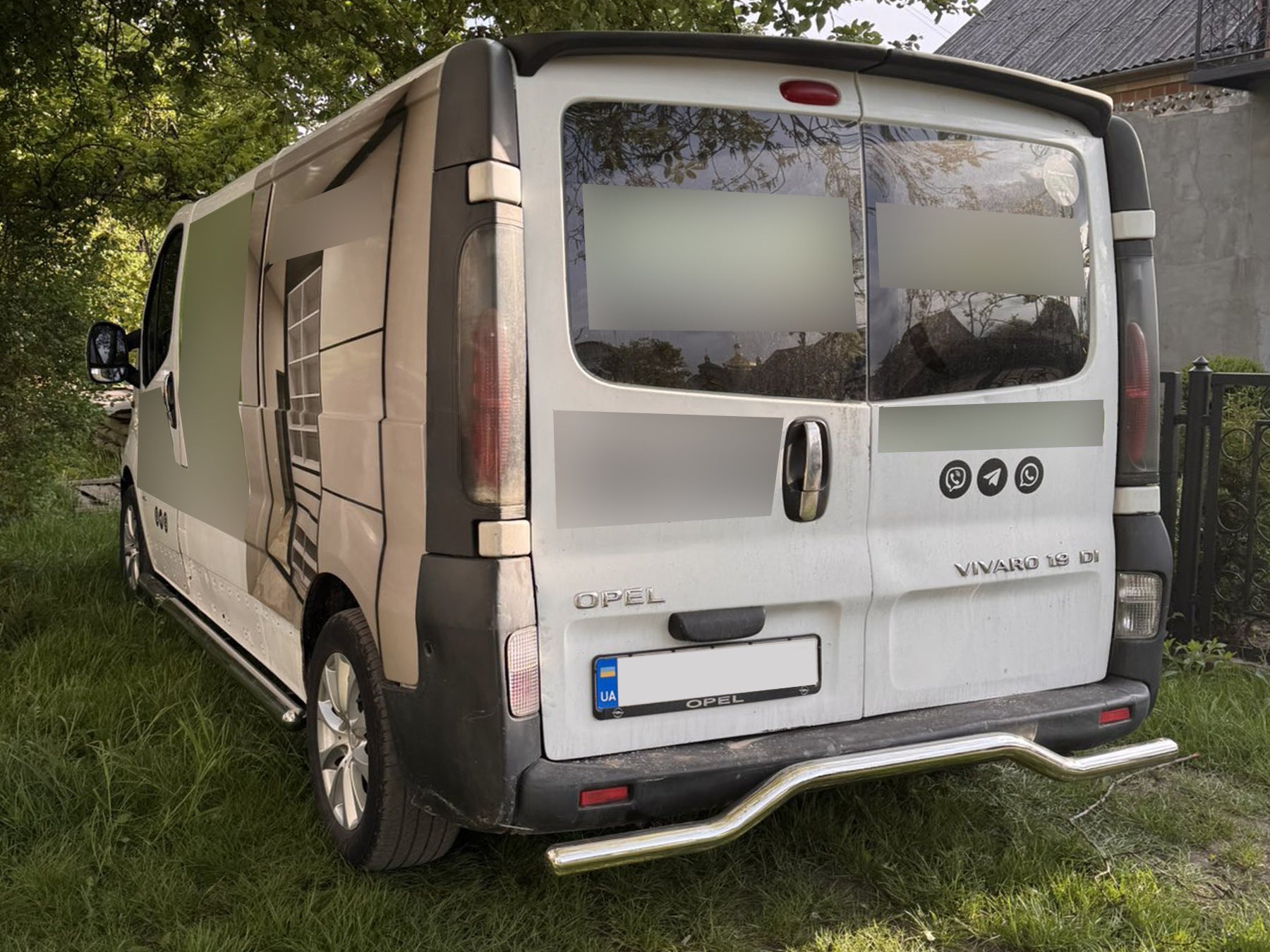 Rear Guard AK006 (Stainless Steel) for Opel Vivaro 2001-2015 - image 2