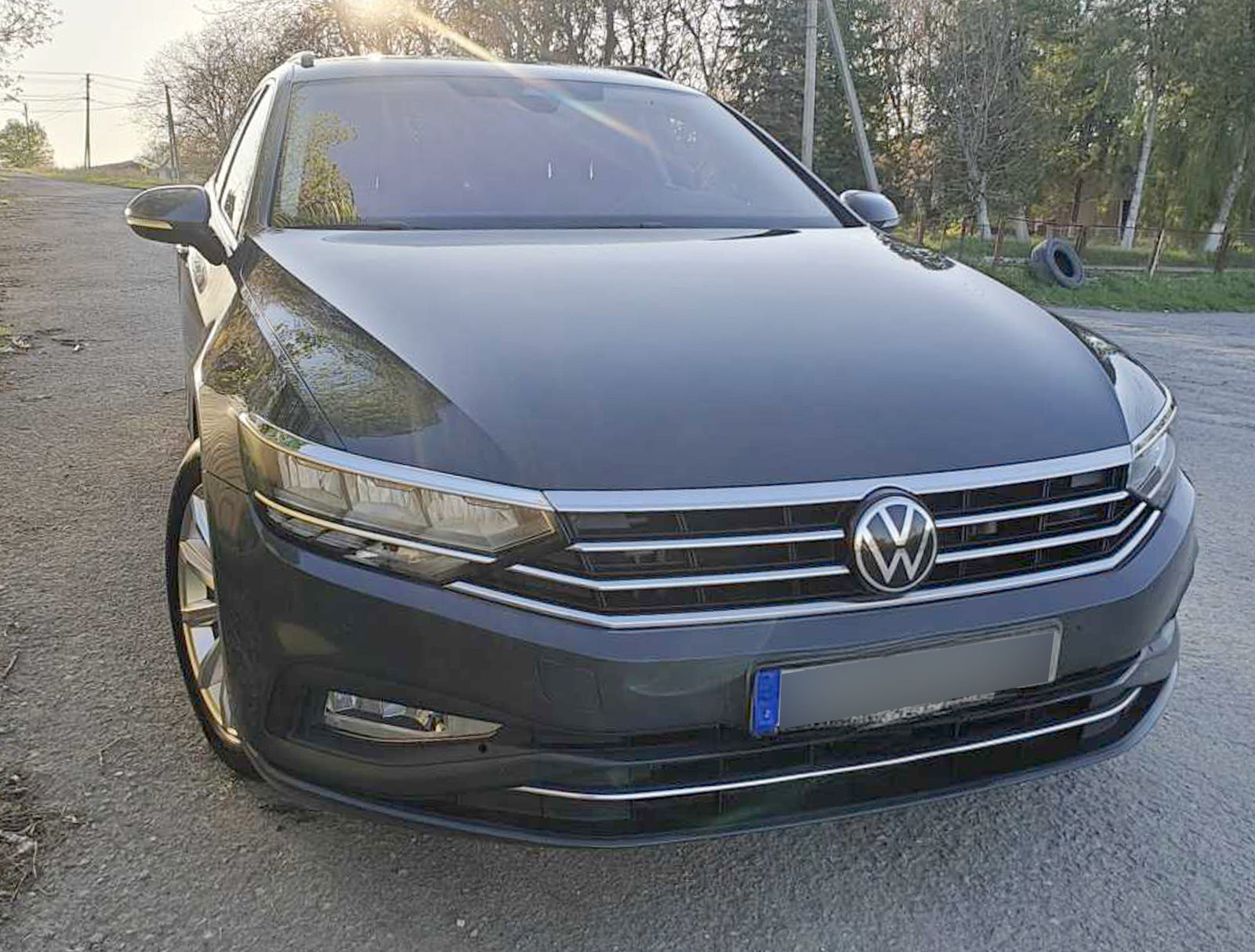 Trim lights and the strip (3 pieces, stainless steel) for Volkswagen Passat B8 2015-2023 - image 10