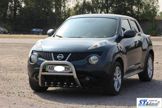 QT012 the bumper guard (stainless) for Nissan Juke 2010-2019 - Reelken Auto