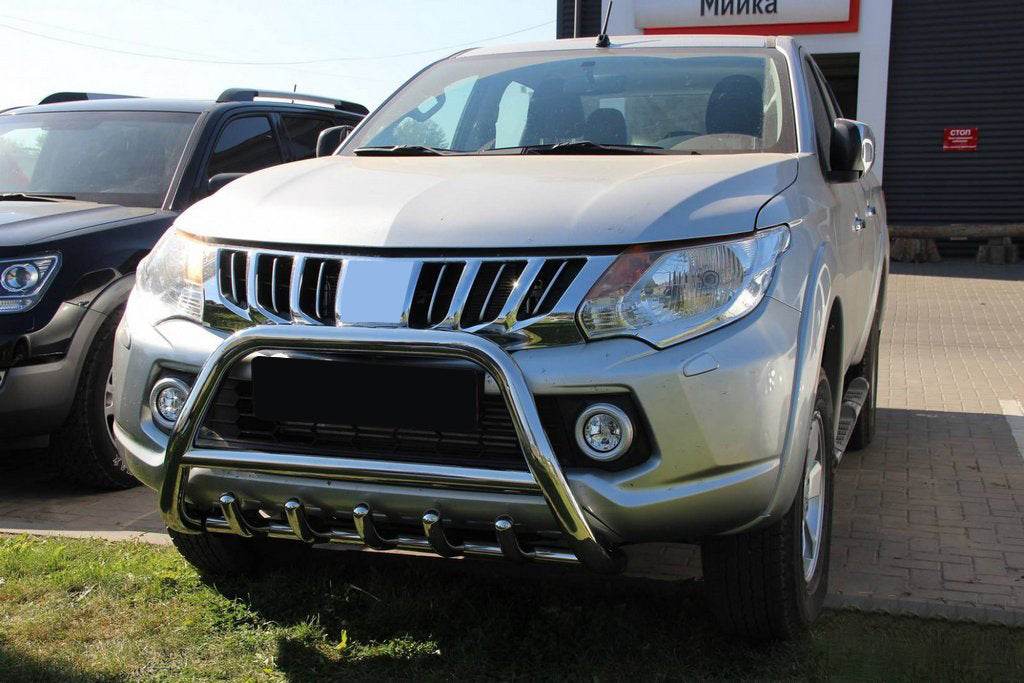The WT003 bumper guard (stainless) for Mitsubishi L200 2015-2024 - Reelken Auto