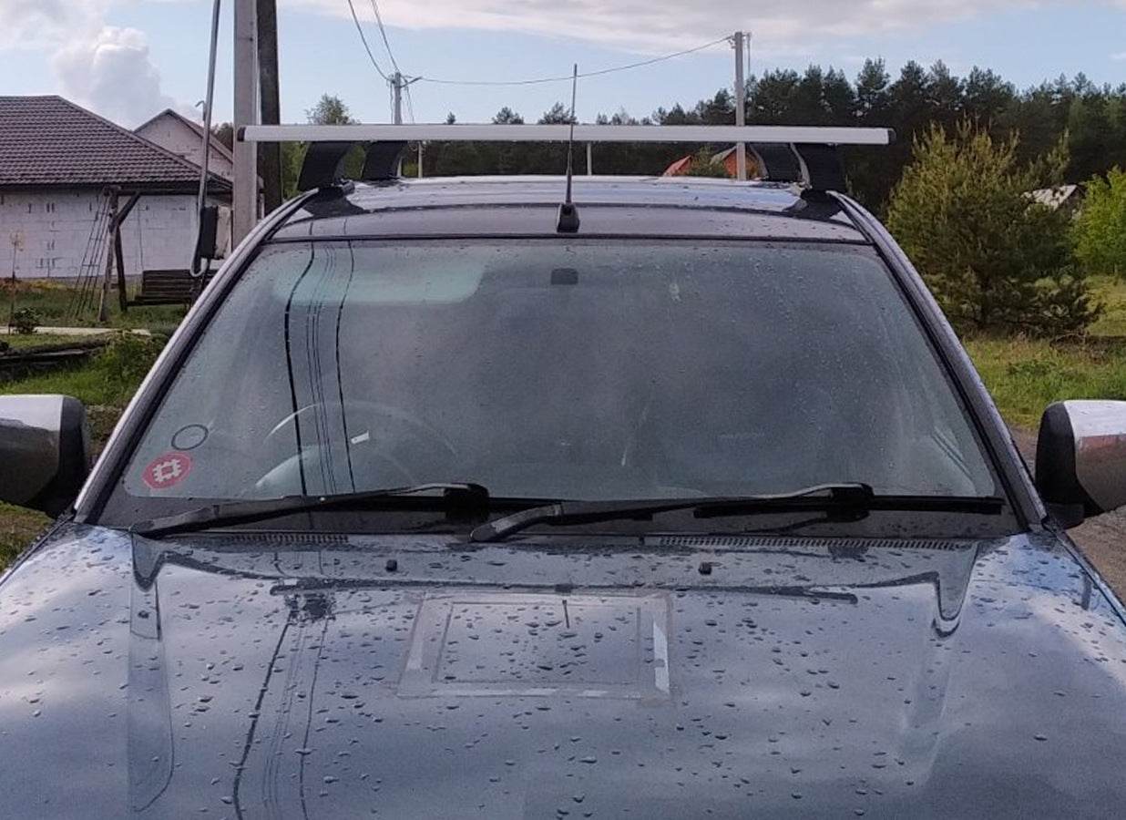 Car trunk for a smooth roof Erkul V4 (chrome, pair) - Reelken Auto