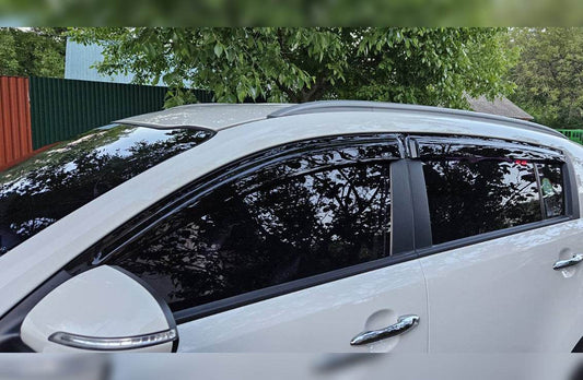 Deflectors (4-piece, HIC) for Kia Sportage 2010-2015 - Reelken Auto