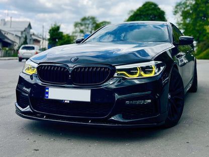 Front Bumper Lip DPT Lip V1 for M-Performance 2017-2020, Gloss Black for BMW 5 Series G30/31 2017-2023 - image 3