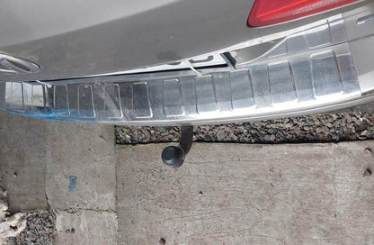 Cover on the rear bumper Carmos (SW, stainless steel) for Volkswagen Passat B7 2012-2015 - Reelken Auto