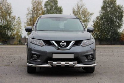 Front protection ST009-15 (stainless) for Nissan X-trail T32 / Rogue 2014-2021 - Reelken Auto