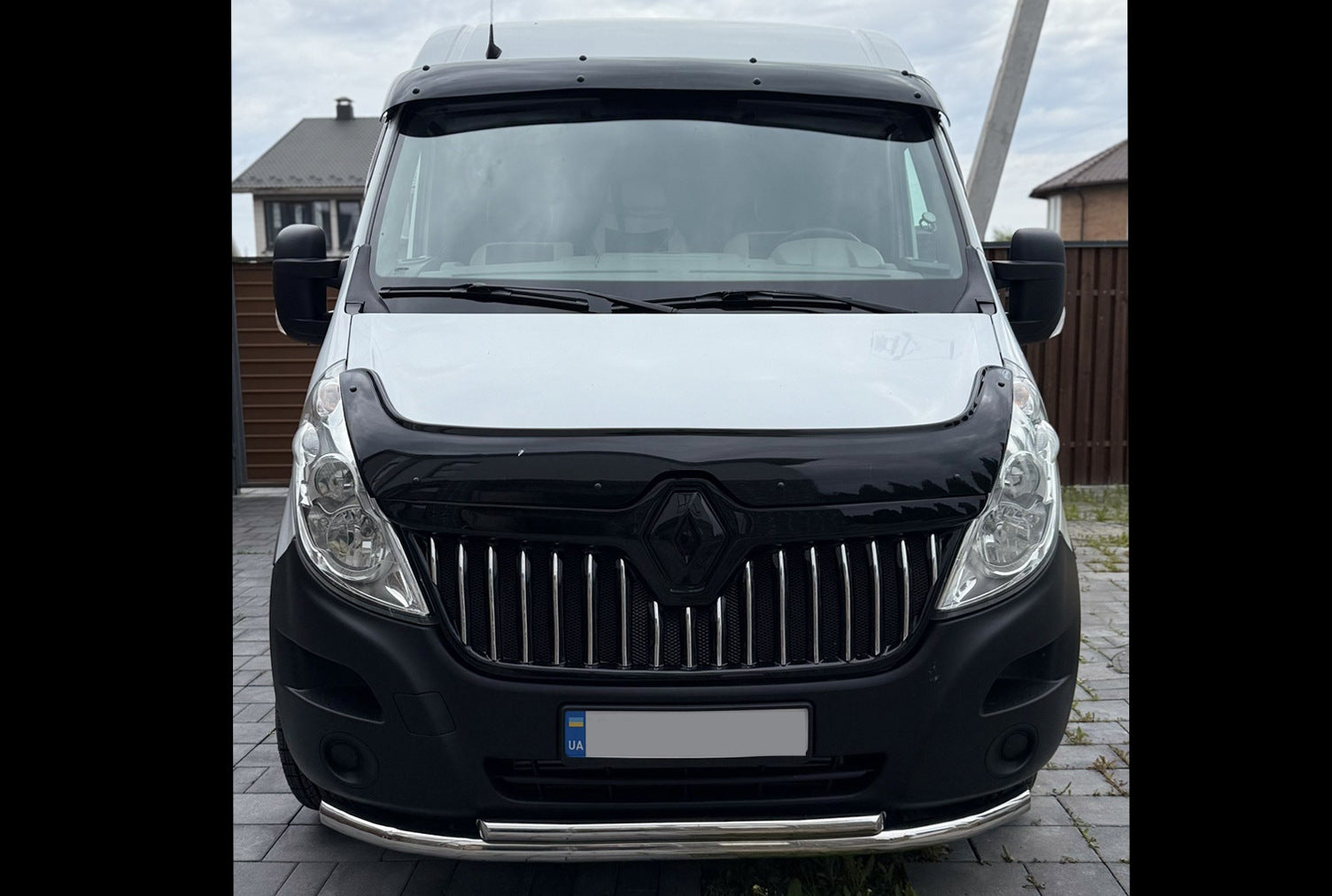 Windshield Sun Visor V2 (black gloss, 5mm) for Renault Master 2011-2023 - image 5