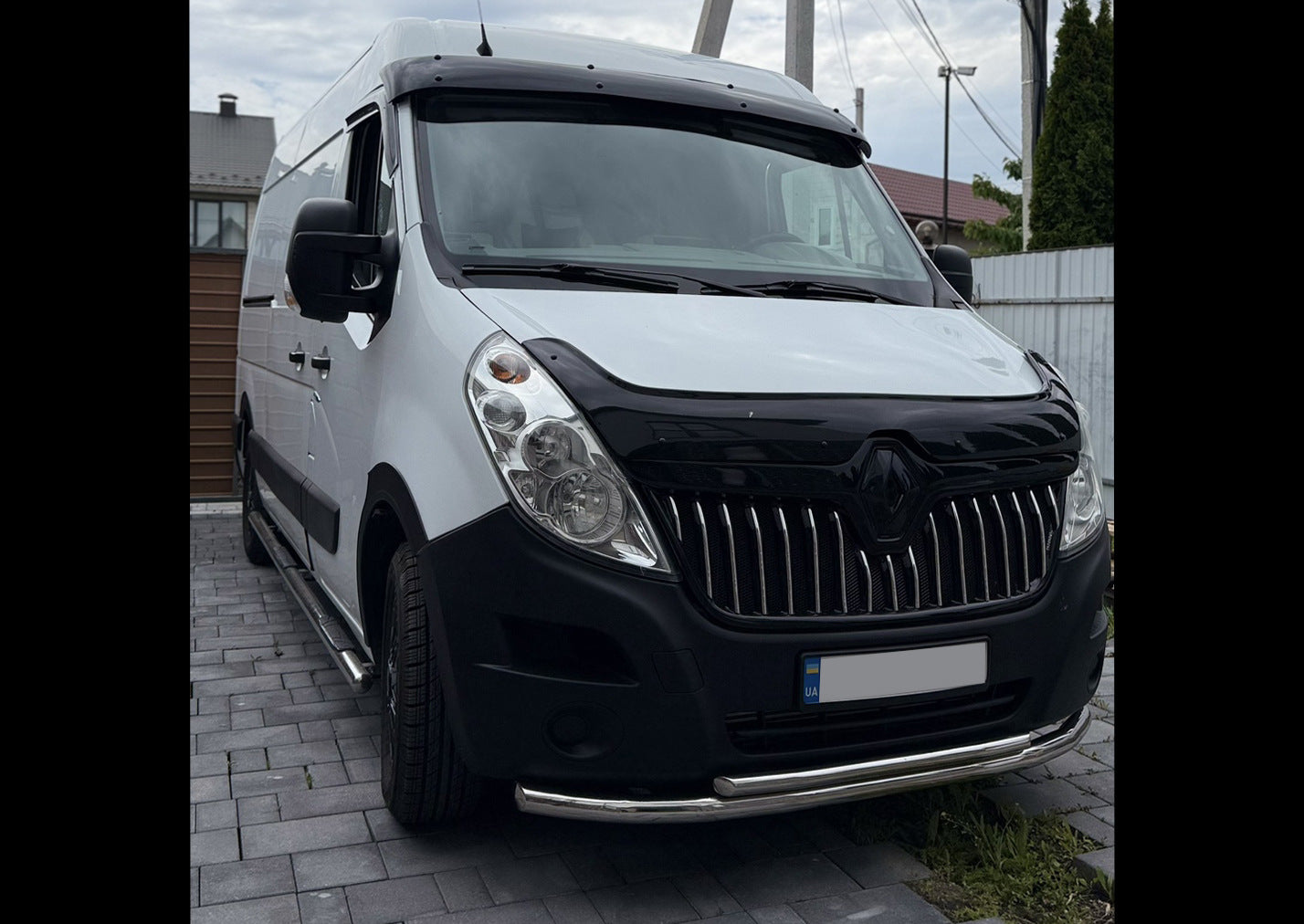 Windshield Sun Visor V2 (black gloss, 5mm) for Renault Master 2011-2023 - image 7