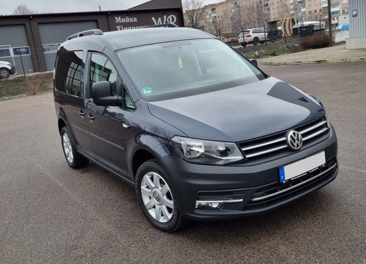 Lining on the grille (2 PCs, stainless steel) for Volkswagen Caddy 2015-2020 - image 2