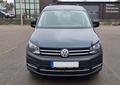 Lining on the grille (2 PCs, stainless steel) for Volkswagen Caddy 2015-2020 - image 3