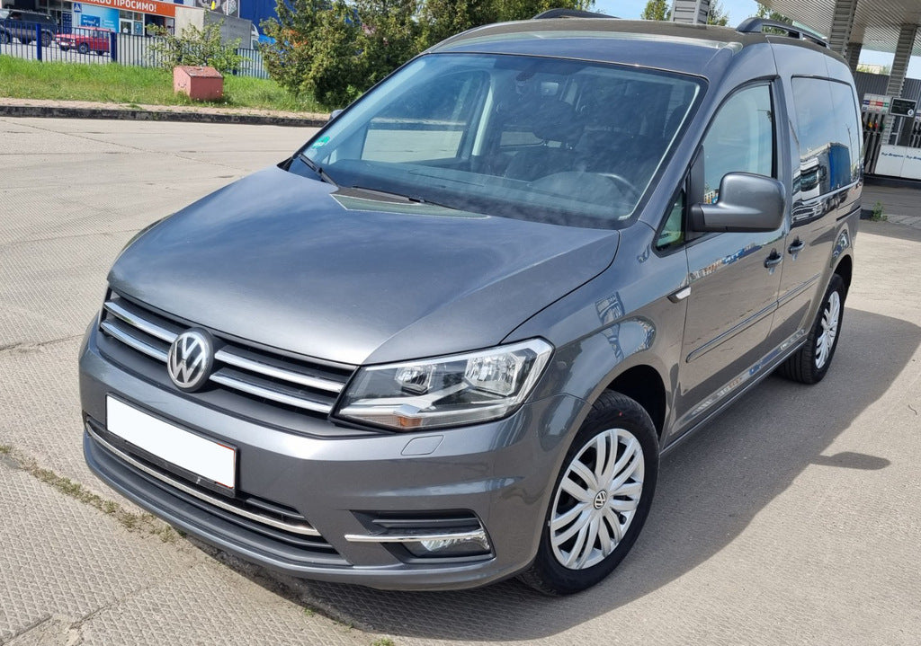 Lining on the grille (2 PCs, stainless steel) for Volkswagen Caddy 2015-2020 - image 6