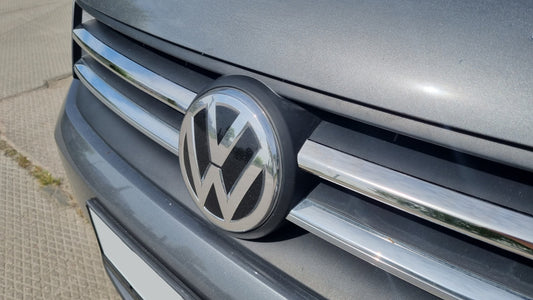 Lining on the grille (2 PCs, stainless steel) for Volkswagen Caddy 2015-2020 - image 1