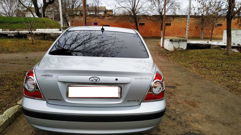 Chrome Tail Light Covers (2 pcs, plastic) for Hyundai Elantra (XD) 2000-2011 - image 6