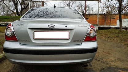 Chrome Tail Light Covers (2 pcs, plastic) for Hyundai Elantra (XD) 2000-2011 - image 7