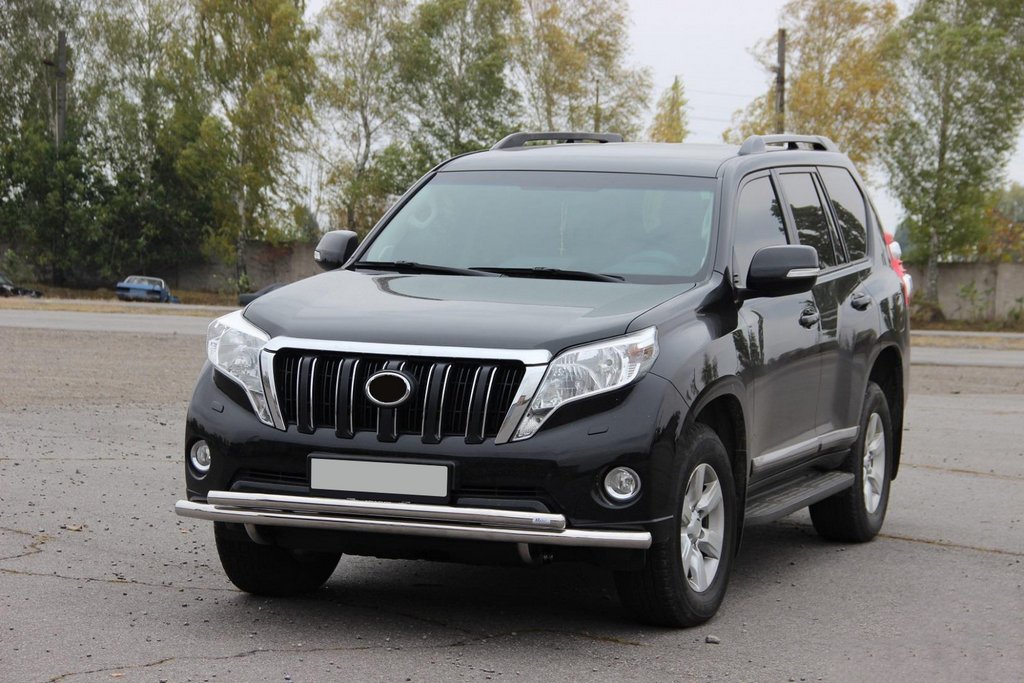 Front protection ST014 (stainless) for Toyota Land Cruiser Prado 150 - image 5