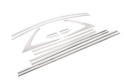 Full window trim set (14 pcs, stainless steel) for Hyundai I-20 2020- - image 2