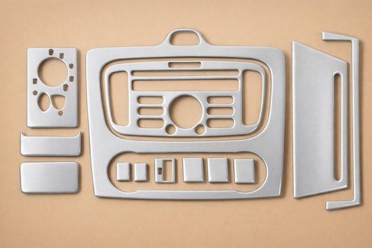 Dashboard Trim Clima (Mini-Set, Aluminum) for Ford Focus II 2008-2011 - image 1