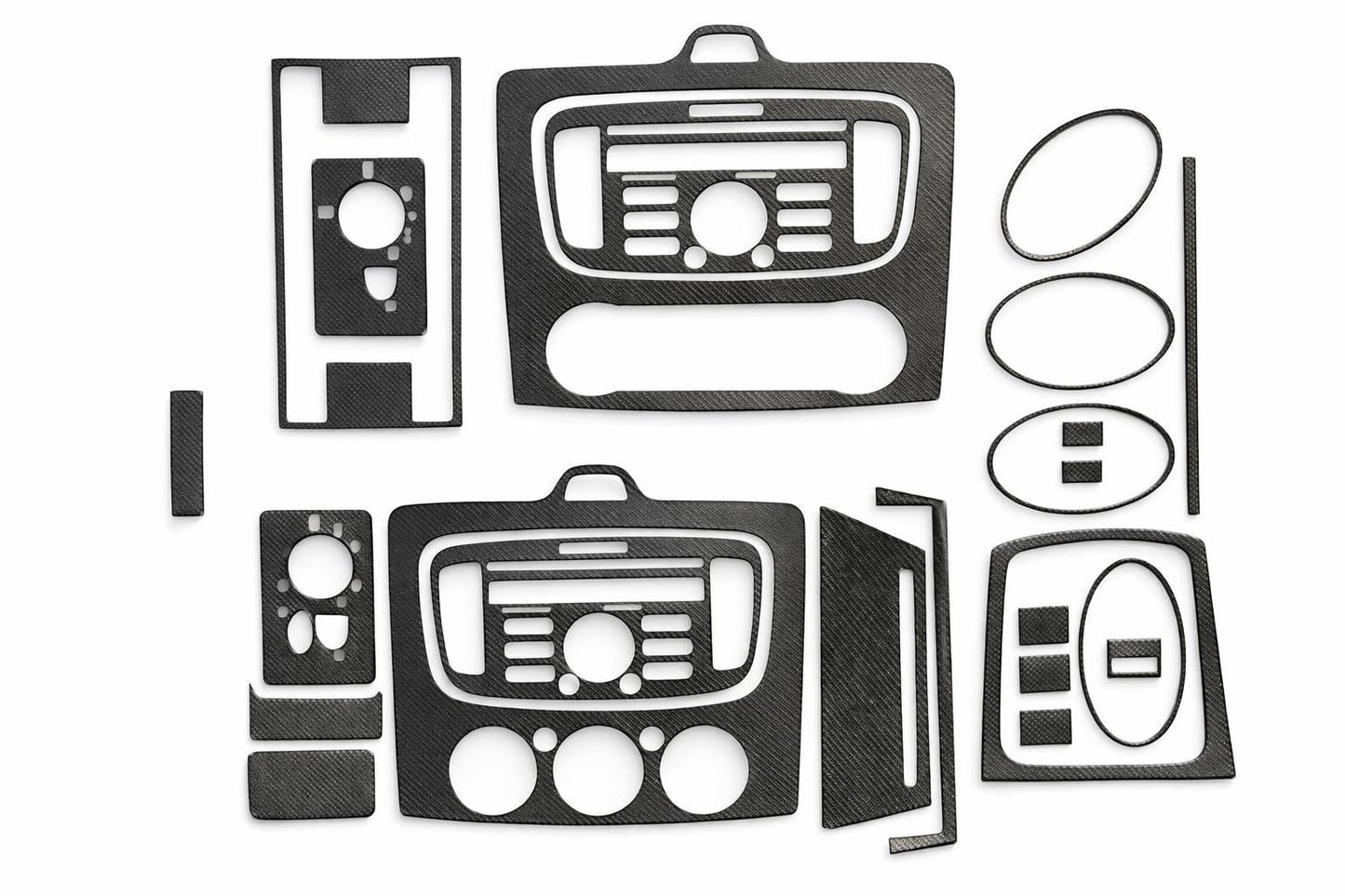 Dashboard Trim Covers Clima/AC (Maxi-Set, Carbon) for Ford Focus II 2008-2011 - image 1