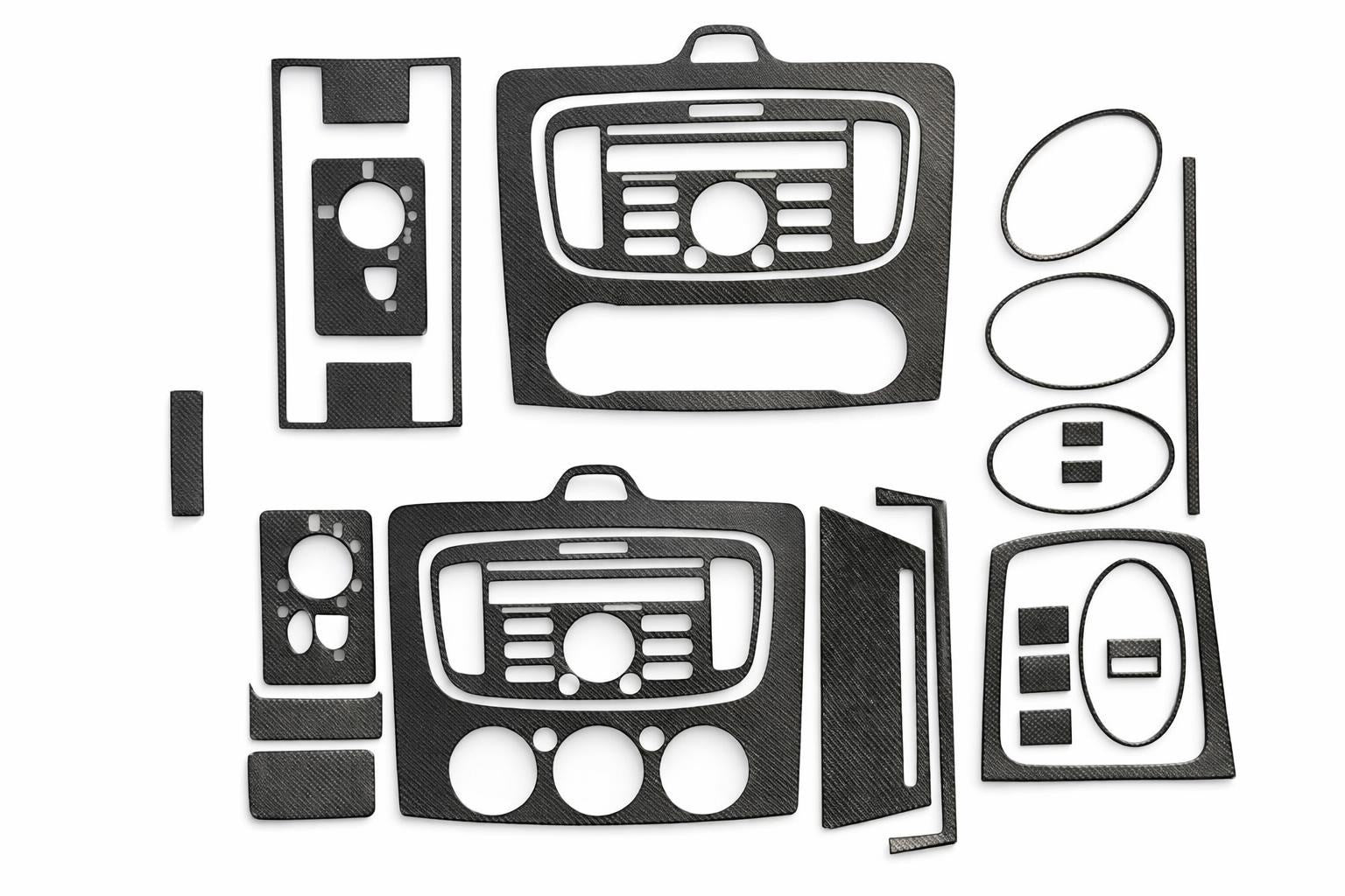 Dashboard Trim Covers Clima/AC (Maxi-Set, Carbon) for Ford Focus II 2008-2011 - image 1