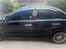 Window Deflectors with Chrome Trim Niken Luxury (4 pcs) for Mitsubishi Lancer X 2008- - image 1