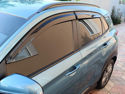 Window Deflectors (4 pcs, Sunplex Sport) for Hyundai Kona 2017-2023 - image 4
