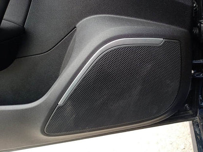 Covers for speakers in the cabin (2 pcs., stainless steel) for Renault Megane IV 2016-2025 - Reelken Auto