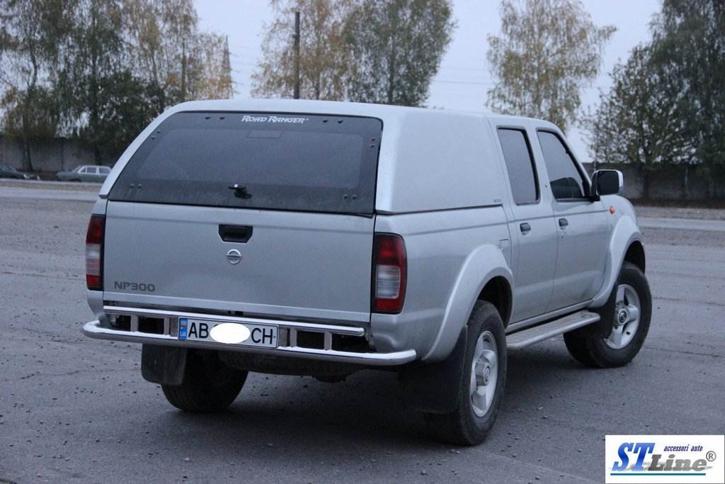 Back protection AK004 (stainless) for Nissan NP300 1999-2015 - Reelken Auto