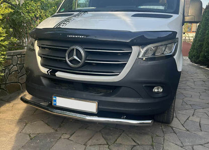 Front guard ST008 (stainless) for Mercedes Sprinter W907/W910 2018↗ - Reelken Auto