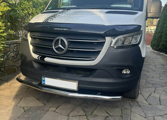 Front guard ST008 (stainless) for Mercedes Sprinter W907/W910 2018↗ - Reelken Auto