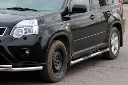 Side Bars BB002 (2 pcs, stainless steel) for Nissan X-trail T31 2007-2014 - image 2