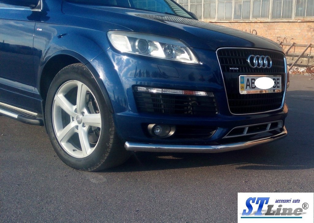 Front protection ST008 (stainless) for Audi Q7 2005-2015 - image 3