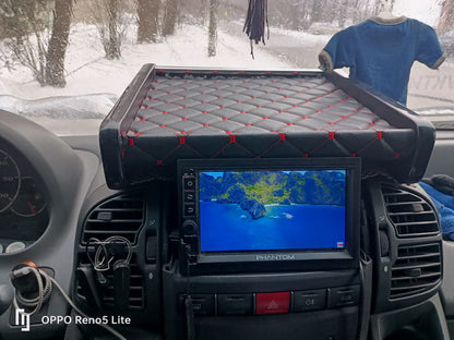 Dashboard Shelf 2000-2006 (Black with Red Stitching) for Fiat Ducato 1995-2006 - image 6