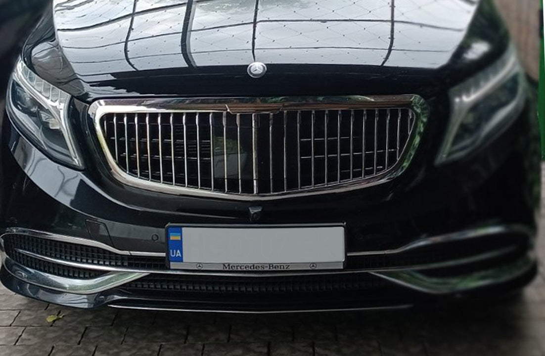 Maybach front bumper assembled for Mercedes Vito / V-class W447 2014↗ year - image 1