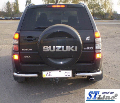 Rear protection AK003 (stainless steel) for Suzuki Grand Vitara 2005-2017 - Reelken Auto