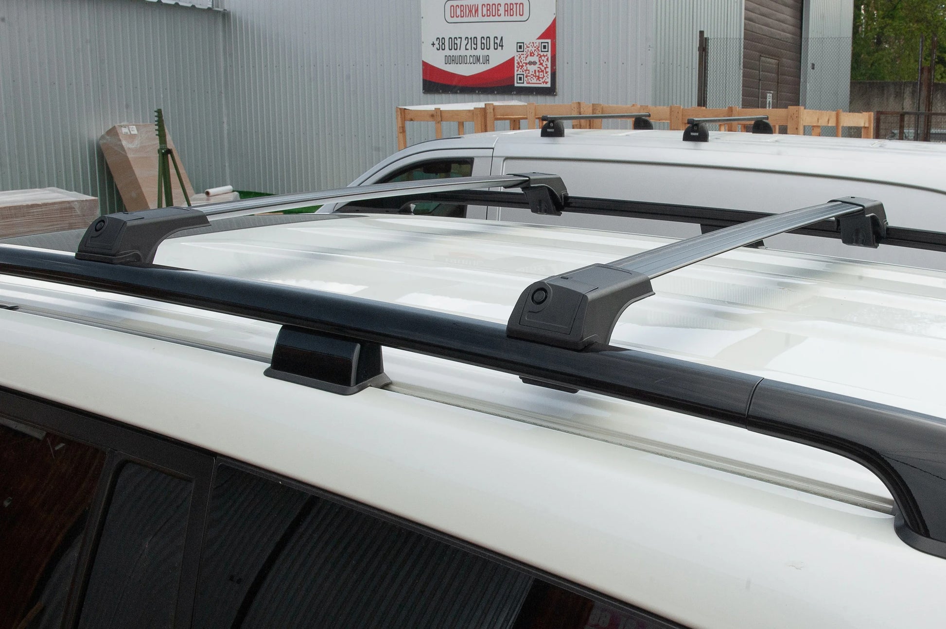 Roof bars for railings without lock (2 pcs) for Renault Trafic 2015- - image 15