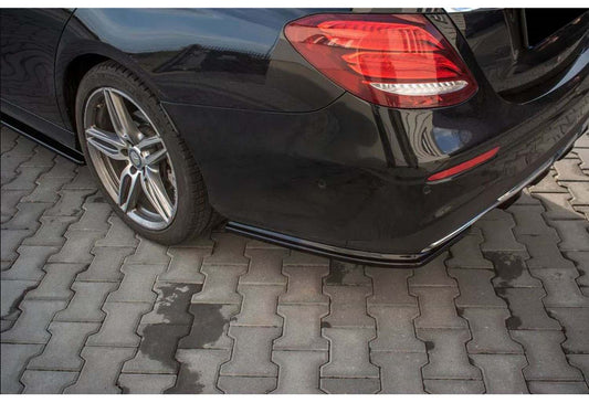 Rear FLAP Diffuser DPT (Gloss Black) for Mercedes E-сlass W213 2016-2023 - image 1