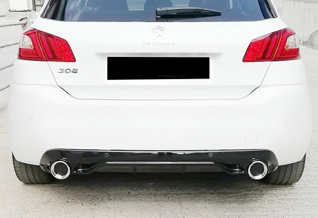 Rear Diffuser DPT (HB, Gloss Black) for Peugeot 308 2014-2021 - image 4