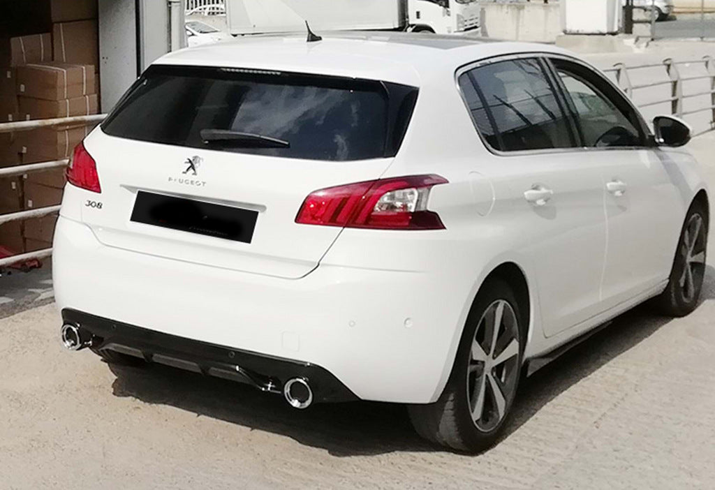 Rear Diffuser DPT (HB, Gloss Black) for Peugeot 308 2014-2021 - image 2
