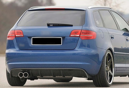 Rear Diffuser DPT (2008-2010, Gloss Black) for Audi A3 2003-2012 - image 2