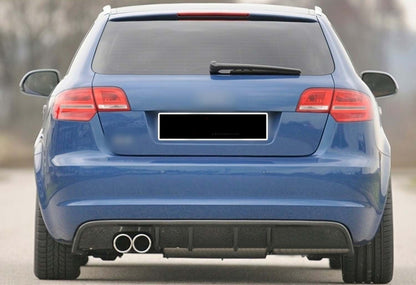 Rear Diffuser DPT (2008-2010, Gloss Black) for Audi A3 2003-2012 - image 1