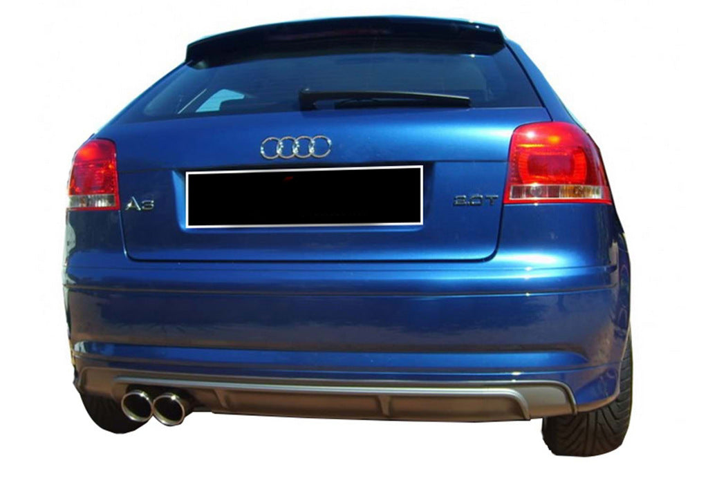 Rear Diffuser DPT (2005-2008, Coupe, Gloss Black) for Audi A3 2003-2012 - image 2
