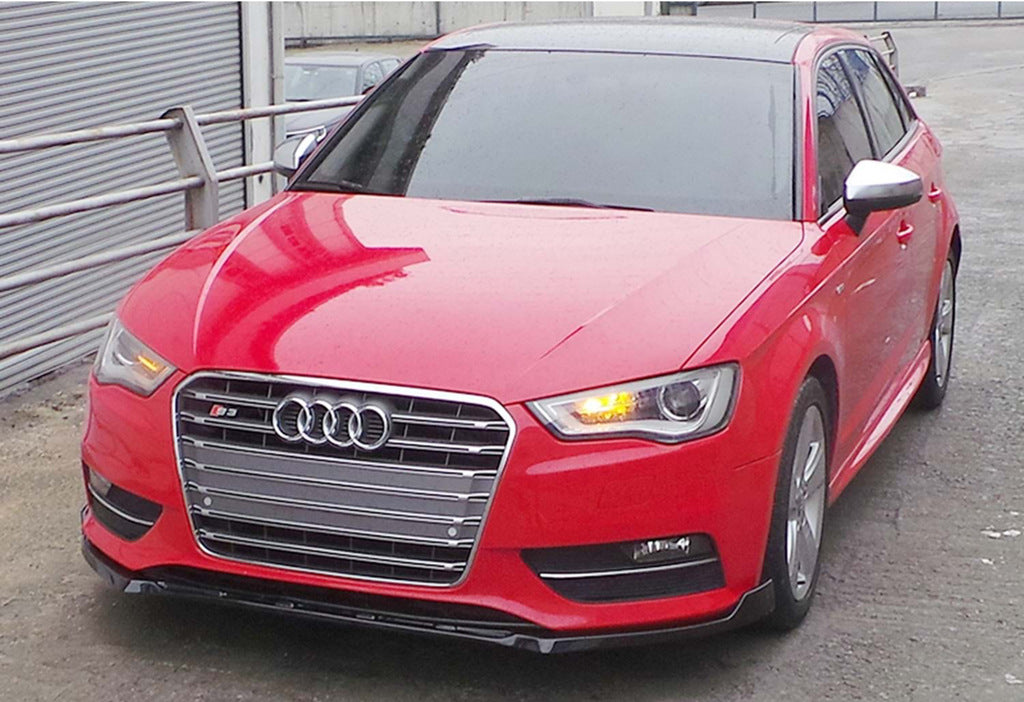 Front lip spoiler add-on DPT V-3 (Sedan/HB, gloss black) for Audi A3 2012-2020 - image 3