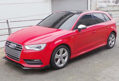 Front lip spoiler add-on DPT V-3 (Sedan/HB, gloss black) for Audi A3 2012-2020 - image 5