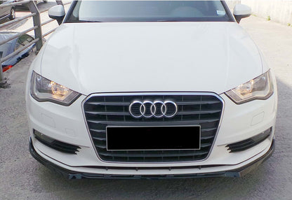 Front lip spoiler add-on DPT V-3 (Sedan/HB, gloss black) for Audi A3 2012-2020 - image 6