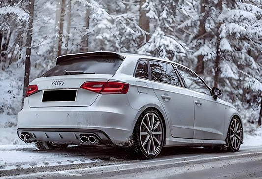 Rear Diffuser DPT V-1 (2012-2016, HB, Gloss Black) for Audi A3 2012-2020 - image 1