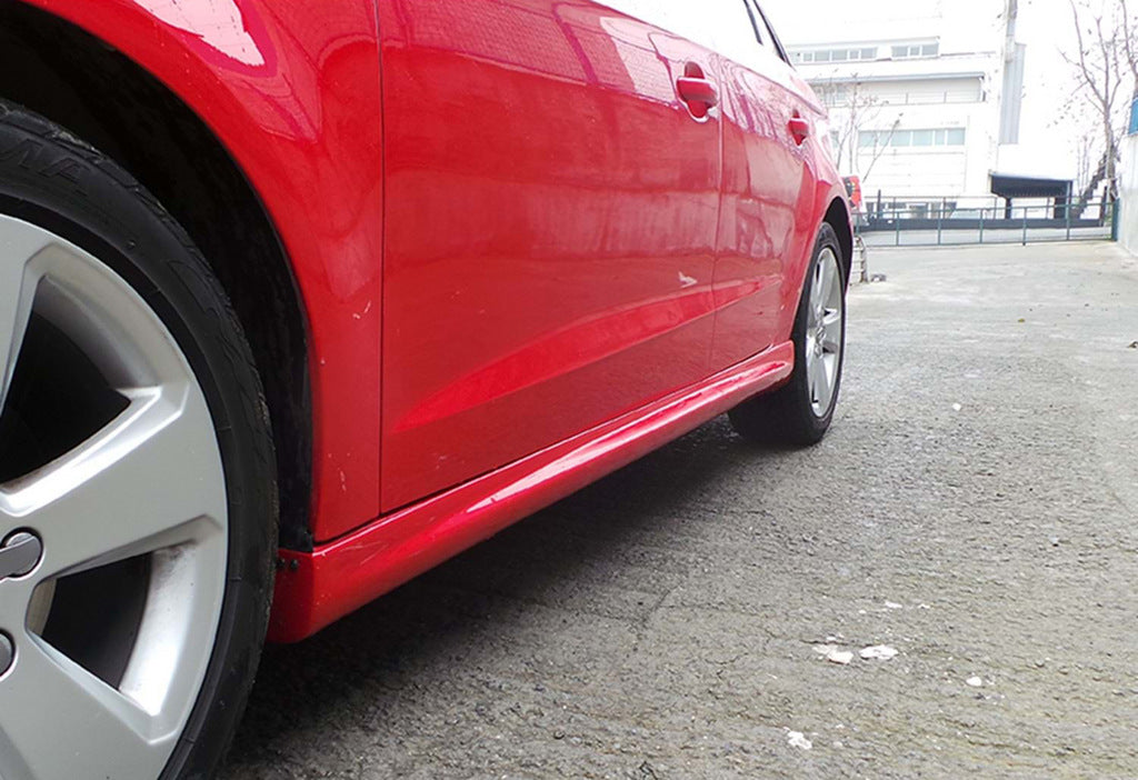 Side Skirts DPT (HB, Gloss Black) for Audi A3 2012-2020 - image 1