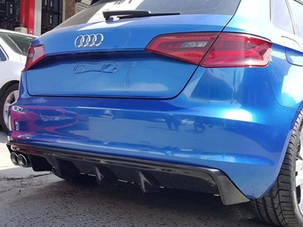 Rear Diffuser DPT V-2 (2012-2016, HB, Gloss Black) for Audi A3 2012-2020 - image 2